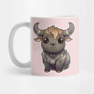 Cute Ox Sticker Design Mug